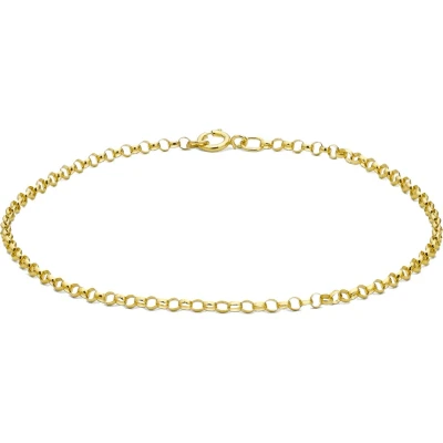 Afbeelding van Lucardi Belcher Jasseron Armband goldcoloured, Dames, Maat: 18cm, Gold coloured