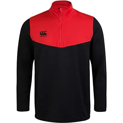 Afbeelding van Canterbury van Nieuw Zeeland Heren Quarter Zip Fleece Top, Blackened Marl, 4XL