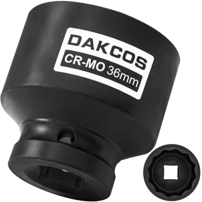 Afbeelding van DAKCOS 1/2 &quot;Drive 36mm Socket 12 Ponit Slagmoersleutel Aandrijfas Tool Stopcontact, CR MO