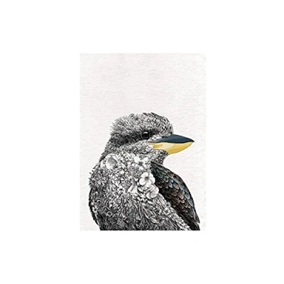 Afbeelding van Maxwell &amp; Williams Marini Ferlazzo Vogels, Theedoek Bedrukt met Lachvogel, Katoenen Theedoek, Zwart/Wit, 50 x 70 Centimeter