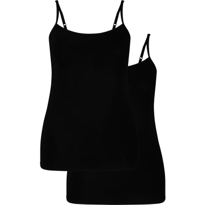 Afbeelding van Bamboo Basics 2 PACK Top, Dames, Maat: XXL, Black