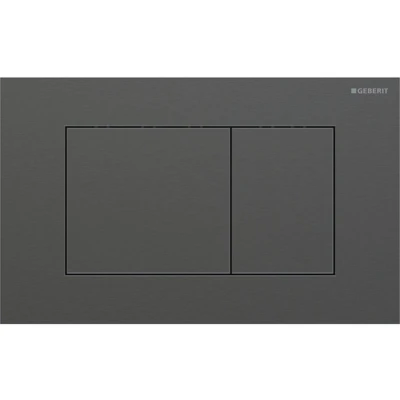 Afbeelding van Geberit Drukplaat Sigma 40, 2 toets Square RVS Zwart Chroom