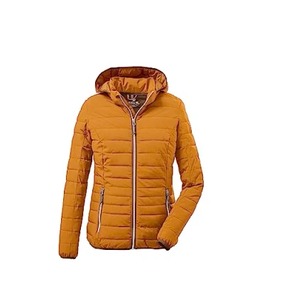 Afbeelding van G.I.G.A. DX Dames Gewatteerd jack/casual functioneel jack in donslook met afritsbare capuchon Uyaka, dark curry, 38, 28041 000