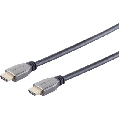 Afbeelding van Premium HDMI kabel versie 2.1 (8K 60Hz + HDR) / zwart 0,50 meter