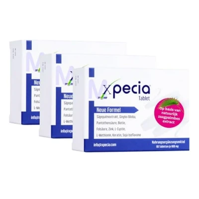 Afbeelding van XPECIA Tabletten voor mannen tegen haaruitval, blokkeert DHT, nieuwe haargroeiformule