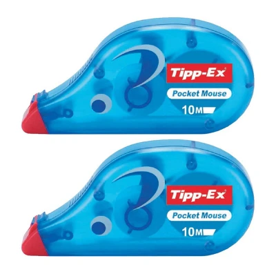 Afbeelding van Tipp Ex Pocket Mouse correctieroller 4,2 mm x 10 m (2 stuks)