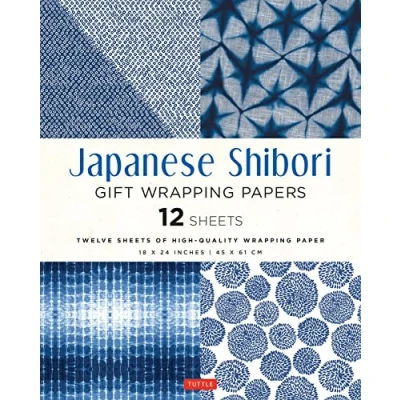 Afbeelding van Japanese Shibori Gift Wrapping Papers: 12 Sheets of High Quality 18 x 24&quot; (45 61 cm) Paper: 24 inch Paper
