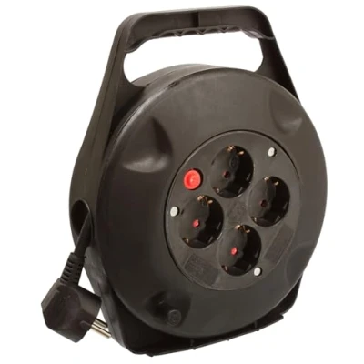 Afbeelding van as Schwabe 16090 Kabelbox schwarz 10m H05VV F 3G1,5, schwarz, IP20 Innenbereich