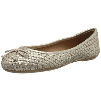 Afbeelding van Geox Palmaria Ballerina&#039;s, Dames, Maat: 41, Light gold Leer