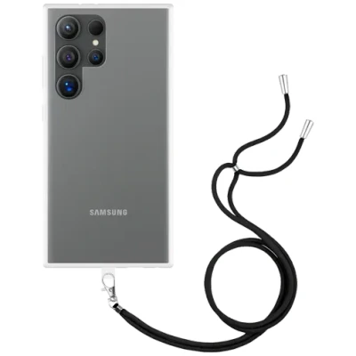 Afbeelding van Just in Case TPU Back Cover Transparant met Koord Samsung Galaxy S24 Ultra