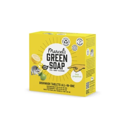 Afbeelding van Marcels Green Soap Vaatwastbletten Grapefruit&amp;Limoen 25TB