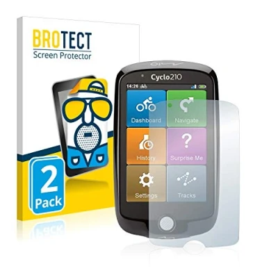 Afbeelding van BROTECT (2 Stuks) Antireflecterende Beschermfolie voor Mio Cyclo 210 Anti Glare Screen Protector, Mat, Ontspiegelend