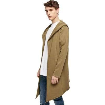 Afbeelding van Urban Classics LONG Hooded OPEN EDGE Cardigan Vest, Heren, Maat: XL, Tiniolive