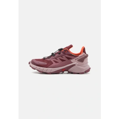 Afbeelding van Salomon Supercross 4 GTX Trail hardloopschoenen, Dames, Maat: 41 1/3, Tawny port/deauville mauve/cherry tomato Textiel/ synthetisch