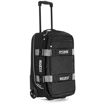Afbeelding van Sparco Reis Trolley Stijlvolle Reiskoffer met Alle Noodzakelijke Kenmerken Zwart/Grijs