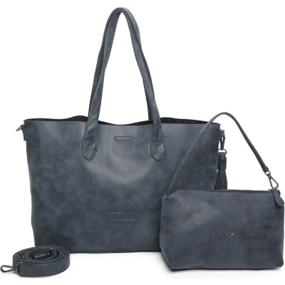Afbeelding van Fritzi aus Preußen Schoudertas Vintage Jördis Shopper True Blue Blauw