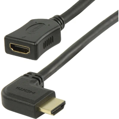 Afbeelding van HDMI adapter 90 haaks naar links versie 1.4 (4K 30Hz) 0,15 meter