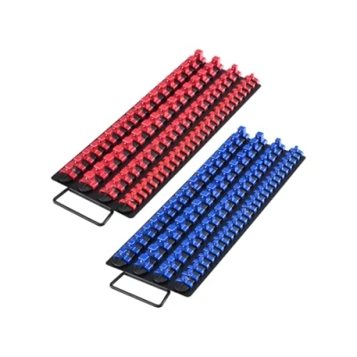Afbeelding van VEVOR dopsleutel organizerset 2 stuks 160 clips houderrail metrisch/SAE