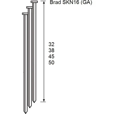 Afbeelding van Dutack Fasteners 5138050 Brad SKN16 20 Verzinkt 1,6 x 32 mm (2000st)