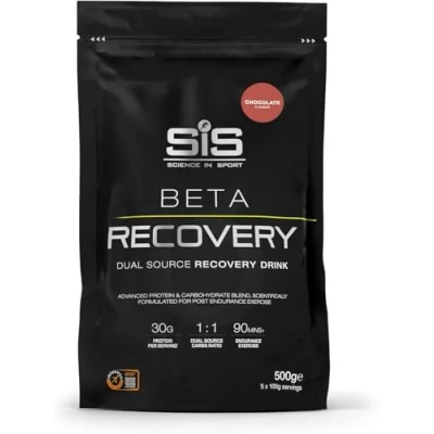 Afbeelding van SIS BETA Recovery drink poeder post workout proteïne 1:1 Dual source carbohydrate chocolade 500g (5 servings)