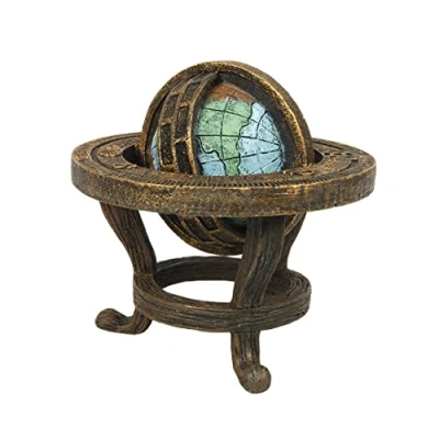 Afbeelding van Aqua Della Aquariumdecoratie Vissen Steampunk Wereldbol 8,2x7,8x7,5cm Meerkleurig 1st