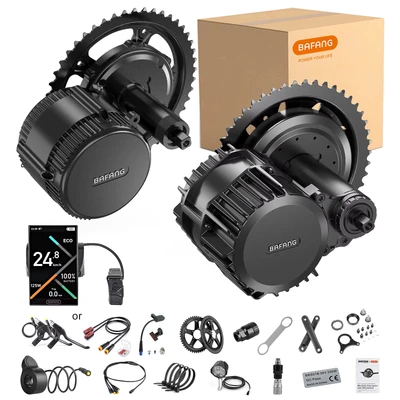Afbeelding van Bafang 48V 750W Mid Motor Kit BBS02B Elektrische fiets Conversie met EKD01 Display en 44T Kettingwiel 8Fun E Bike voor BB68 73mm Mountain