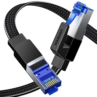 Afbeelding van UGREEN Ethernet Cable Netwerkkabel RJ45 Kabel Patch Internet 40Gbps 2000MHz (0.5M)
