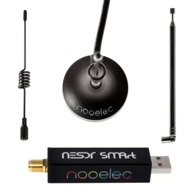 Afbeelding van Nooelec RTL SDR v5 NESDR SMArt HF/VHF/UHF (100 kHz 1,75 GHz) Softwaregedefinieerde Radio. Premium RTLSDR met 0,5PPM TCXO, SMA en Aluminium Behuizing. RTL2832U R820T2 (R860) Radio