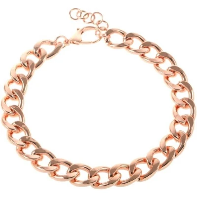 Afbeelding van Behave Ketting Gourmet schakelketting Rosé Goudkleur