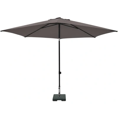 Afbeelding van Stokparasol mykanos push up 250 cm polyester taupe grade 6 zonwering Madison