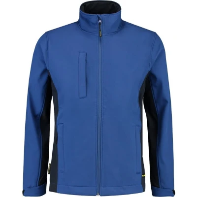 Afbeelding van Tricorp Softshell Jack Bi Color Blauw/Marine Maat XS
