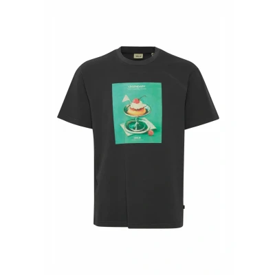 Afbeelding van Solid Sdnong Tshirt print, Heren, Maat: Large, True black