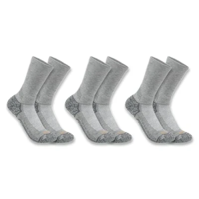 Afbeelding van Carhartt Herensokken (Pack van 3), houtskool, Large