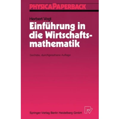 Afbeelding van Einfuhrung in Die Wirtschaftsmathematik
