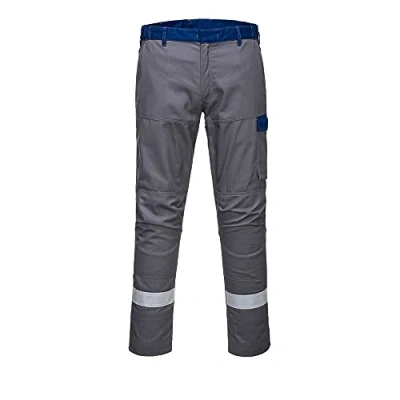 Afbeelding van Portwest FR06 Bizlflame Ultra Twee Kleuren Broek, Grijs, Normaal, Grootte 32