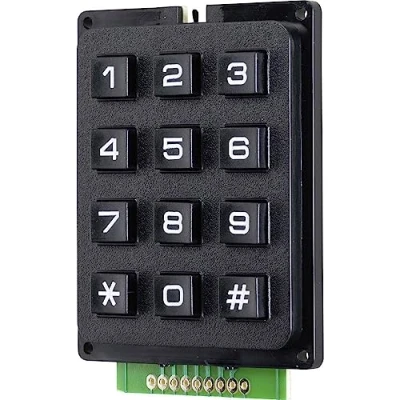 Afbeelding van TRU COMPONENTS Druktoetsenveld Keypad matrix 3 x 4 1 stuk(s)