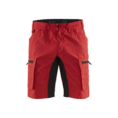 Afbeelding van Blaklader Service short stretch 1449 1845 Rood/Zwart