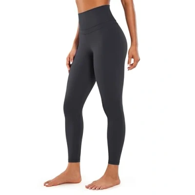 Afbeelding van CRZ YOGA Sportbroek voor dames, yoga, leggings met hoge taille nekgevoeling 25 Inches Inktgrijs S