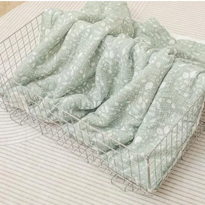 Afbeelding van Oeko Tex Zachte Minky en Mousseline Babydeken 75x100 cm Polyester Vulling Comfort Kwaliteit Babyluier, Plaid, Dutje, Kinderkamer Babycadeau voor Meisje of Jongen