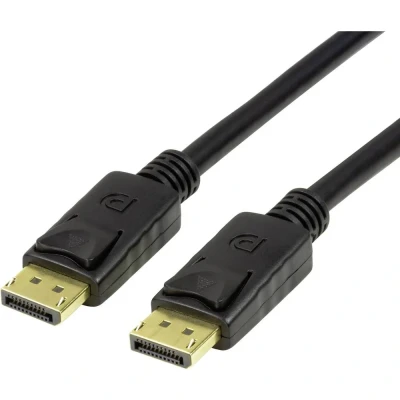 Afbeelding van LogiLink CV0120 DisplayPort kabel 2 m Zwart