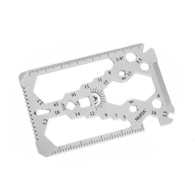 Afbeelding van MyEDC Wallet Card 34 in 1 Multitool Gadget met functies Credit Formaat Multi tool Survival