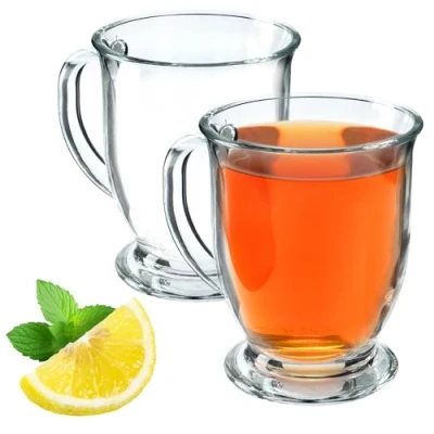 Afbeelding van KADAX Koffieglazenset, 460 ml, theeglazen van glas, glühweingglazen, drinkglazen voor thee, koffie, Ierse koffiekopjes met handvat, cappuccinoglazen, dessertglazen