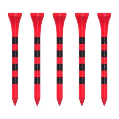 Afbeelding van Zivisk Bamboe Golf Tees 70mm 100 Count, 2 3/4 &quot;Lange Houten Rood