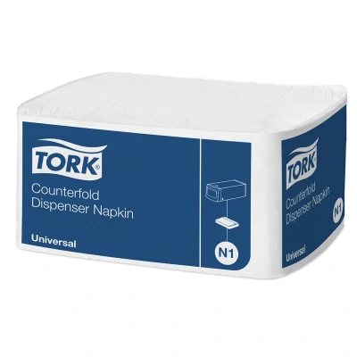 Afbeelding van Klika Servet papier 1 laags nova vouw 33x30cm wit 7200 stuks