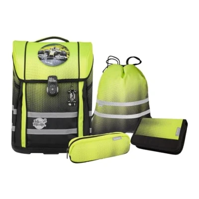 Afbeelding van Mcneill Perfecto Schulranzenset 5TEILIG Rugzak voor kinderen, Maat: One Size, Gradient lemon