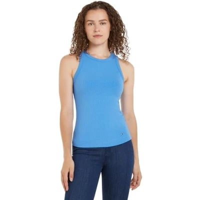 Afbeelding van Tommy Hilfiger SLIM TANK Top, Dames, Maat: XXL, Blue spell