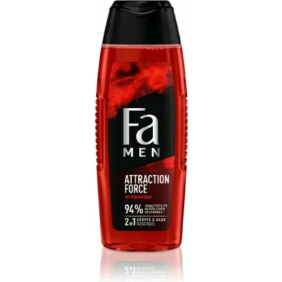 Afbeelding van 3x Fa Men Douchegel en Shampoo Attraction Force 250 ml