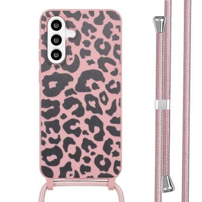 Afbeelding van Samsung Galaxy A56 Hoesje Siliconen en TPU (zacht) imoshion Softcase/Koordhoesje/Backcover Animal Pink Telefoonhoesje