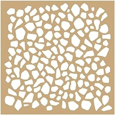Afbeelding van 2 kraft sjablonen natuur 20x20cm Artemio