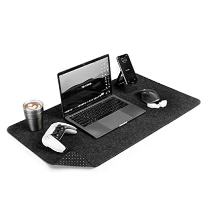 Afbeelding van DELTAHUB Minimalistisch vilt bureau (grijs (45x80cm), groot)
